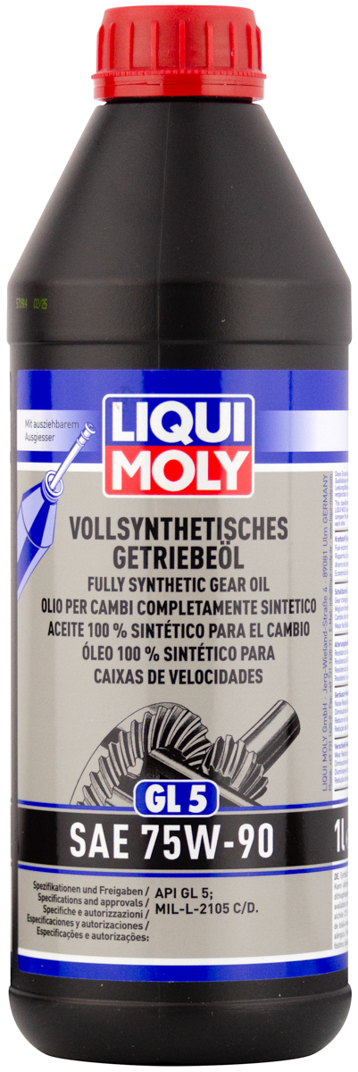 Синтетическое трансмиссионное масло Vollsynthetisches Getriebeoil 75W90 (1л) LIQUI MOLY