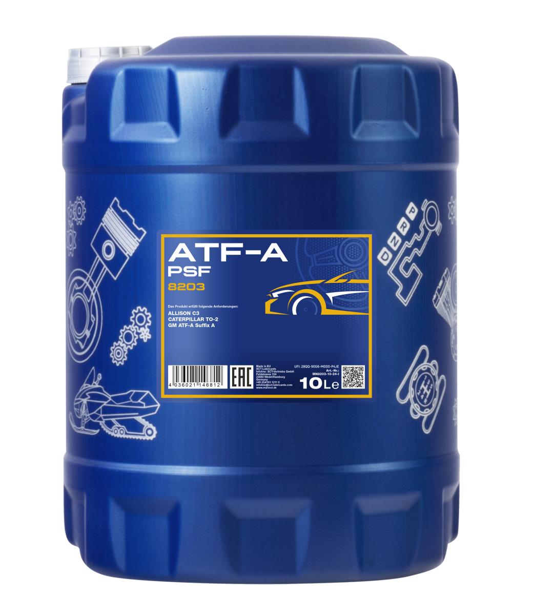 8203-010 Гидравлическая жидкость ATF-A PSF Suffix A (10л) MANNOL