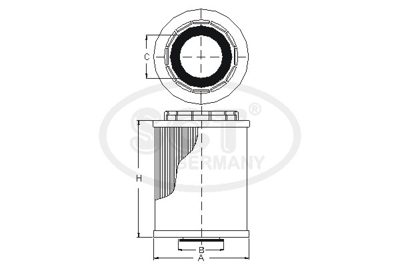 SH4794P Фильтр масляный SCT OPEL ASTRA H/CORSAD/SUZUKI SWIFT 1.3 CDTI