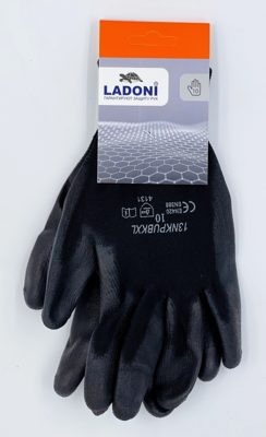 Перчатки обливные полиуретановые с открытой тыльной частью LADONI