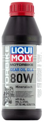 Минеральное трансмиссионное масло для мотоциклов Motorbike Gear Oil 80W (0,5л)