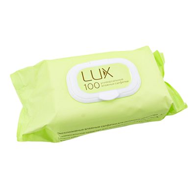 Cалфетки влажные универсальные с клапаном №100 LUX