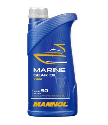 7822-001 масло трансм. минер. универ. всесезонное Marine Gear Oil SAE 90 (1л) MANNOL; API GL5