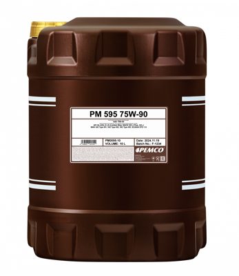 Масло синтетическое д/автоматических трансмиссий 595 SAE 75W-90 API GL-4/GL-5 LS (10л) Pemco